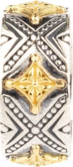 Подвеска из серебра и золота c рубином