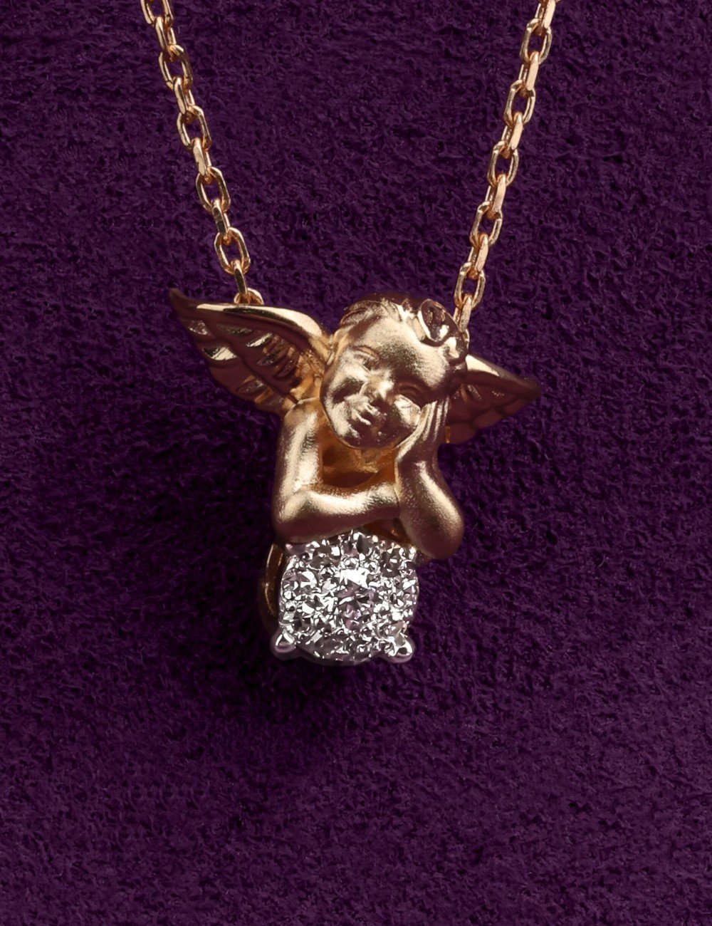 Колье из золота 585 пробы c бриллиантами