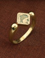 Кольцо из зелёного золота 585 пробы
