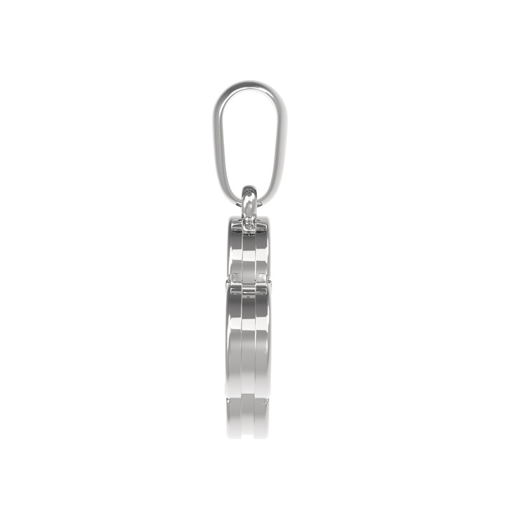 Подвеска из белого золота c перламутром