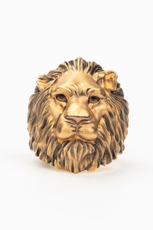 Кольцо из золота c эмаль