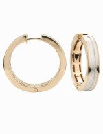 Серьги из золота 585 пробы c рубином