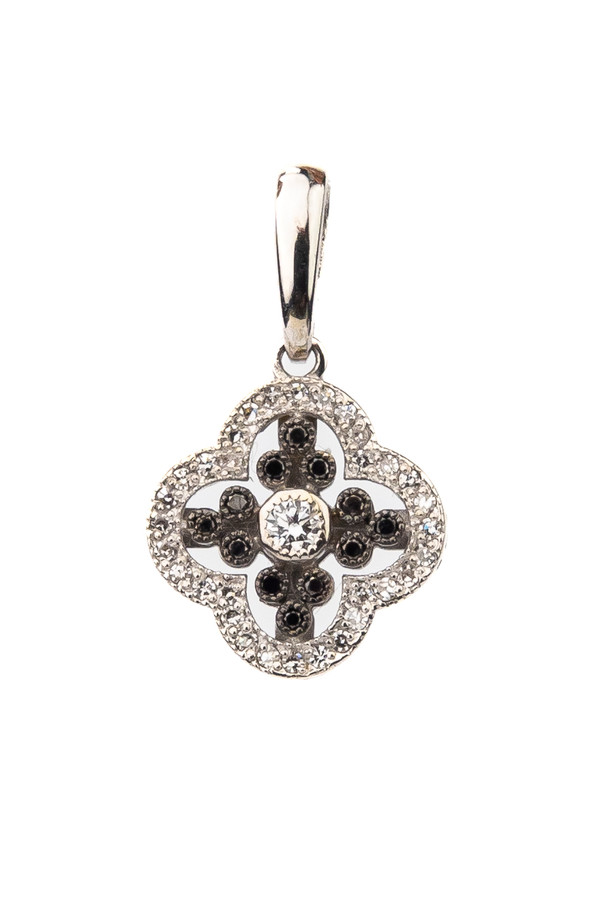 Подвеска из белого золота c бриллиантами