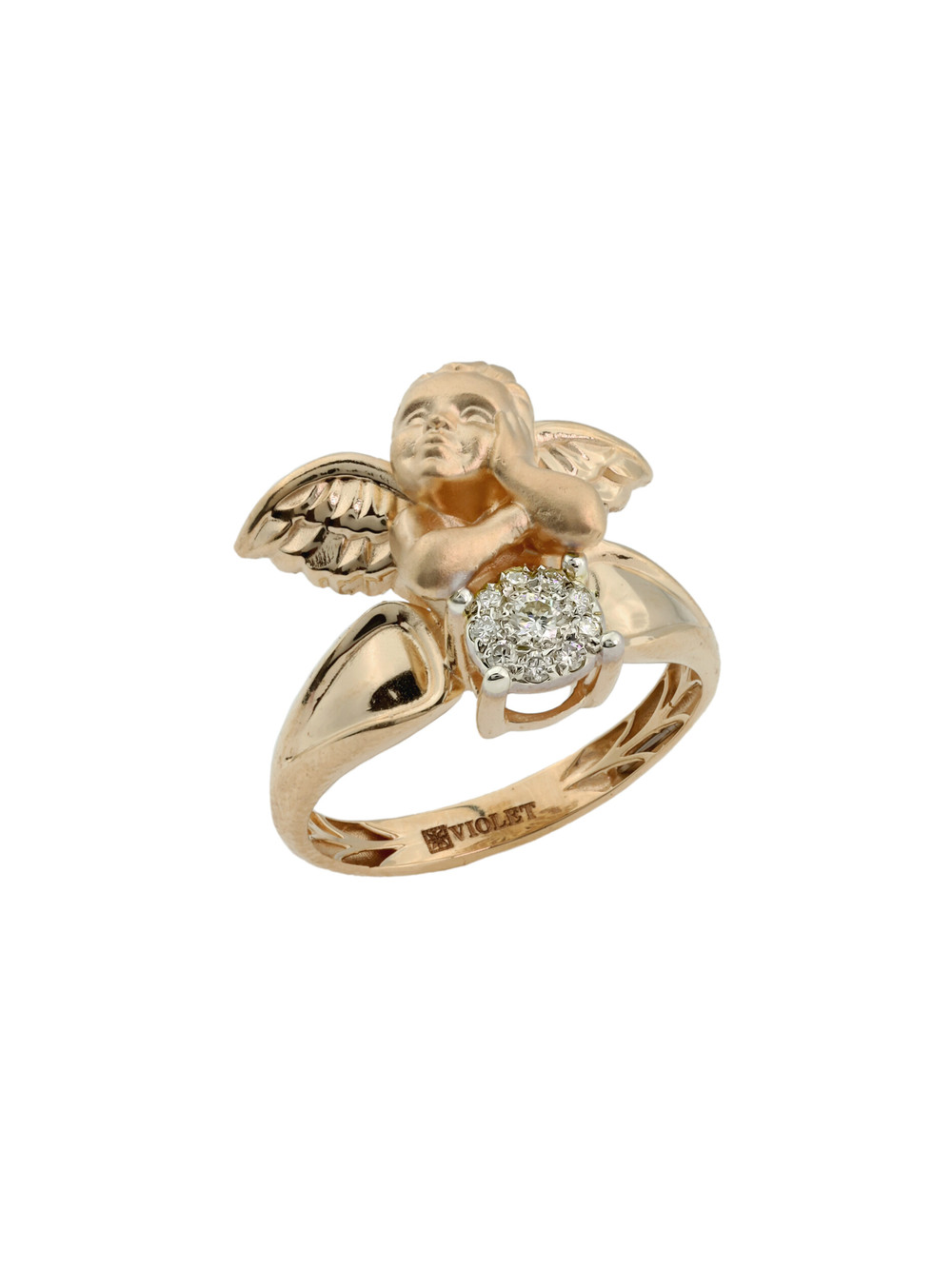 Кольцо из золота c бриллиантами