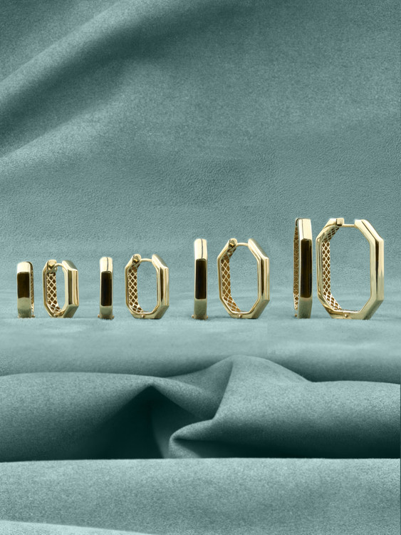 Серьги из лимонного золота