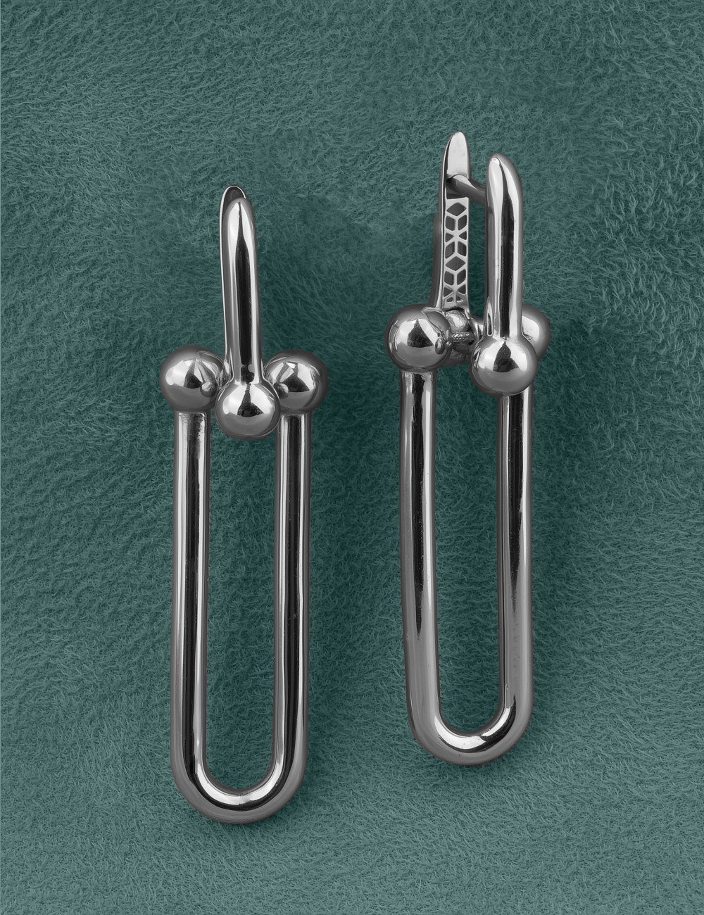 Серьги из белого золота 585 пробы