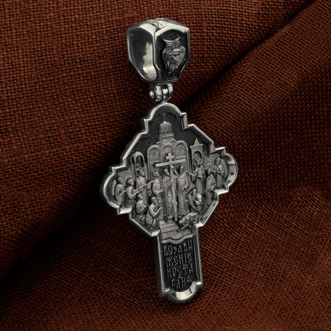 Крест из белого золота