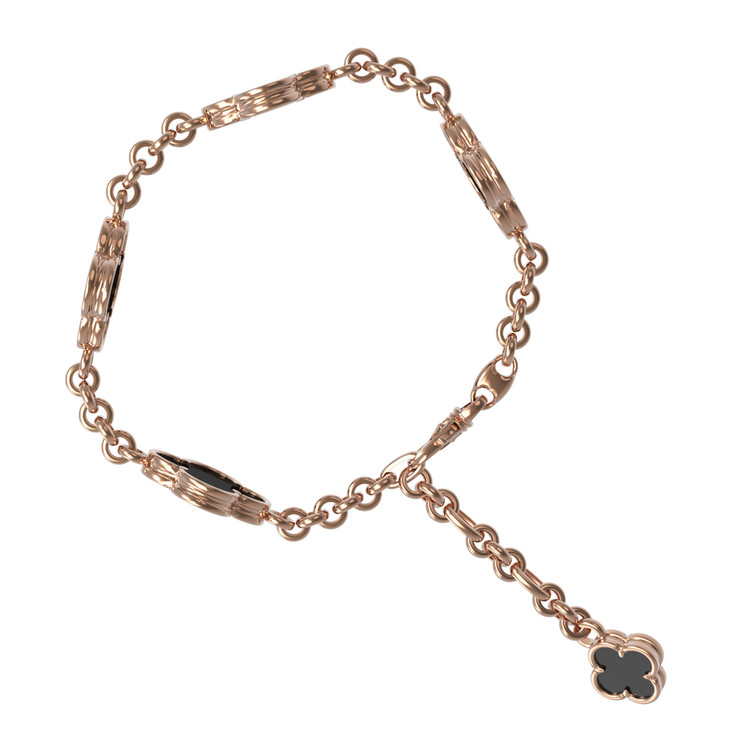 Браслет из золота c ониксом