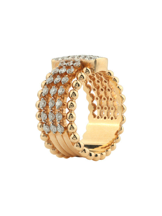 Кольцо из золота c бриллиантами