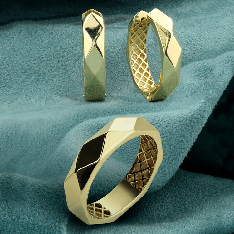 Кольцо из лимонного золота