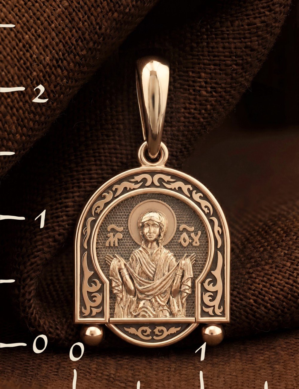 Образок из золота 585 пробы