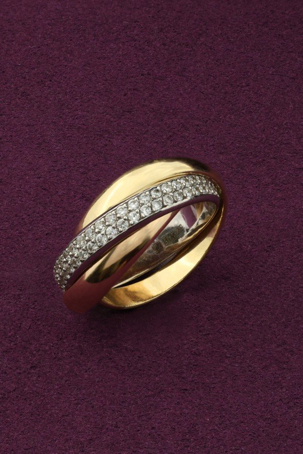 Кольцо из золота c фианитом