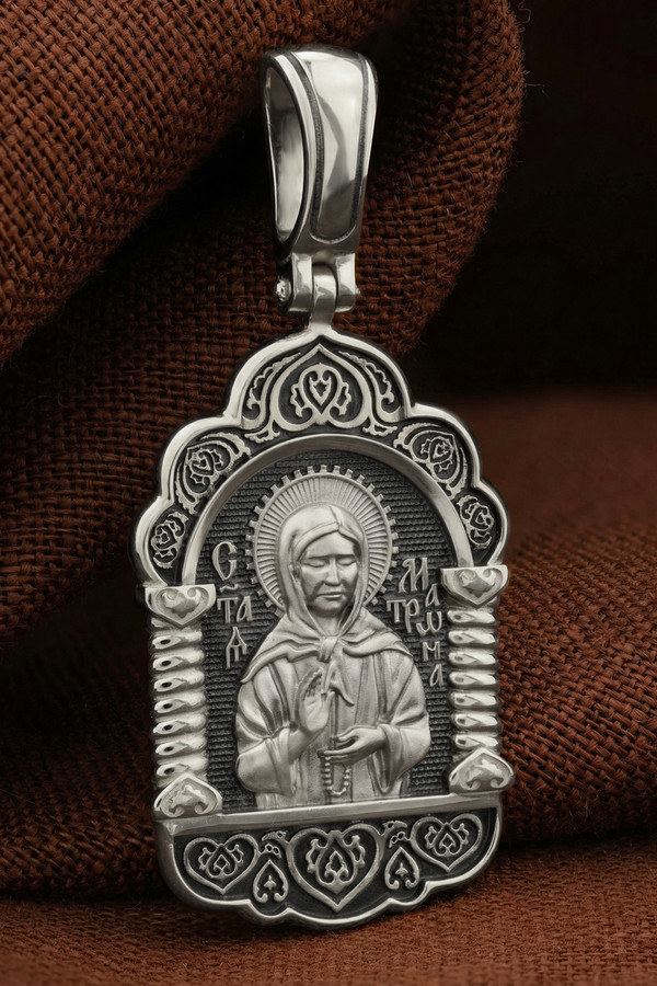 Образок из белого золота