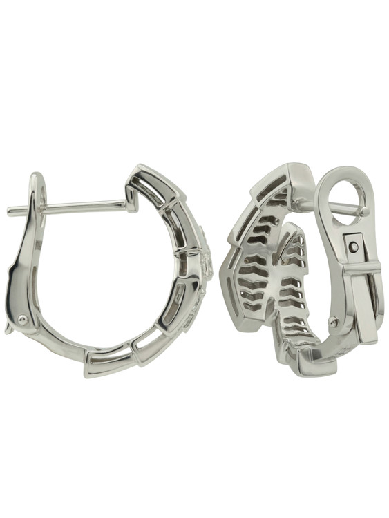 Серьги из белого золота c бриллиантами