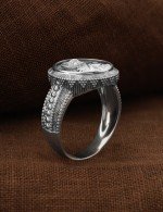 Кольцо из белого золота 585 пробы