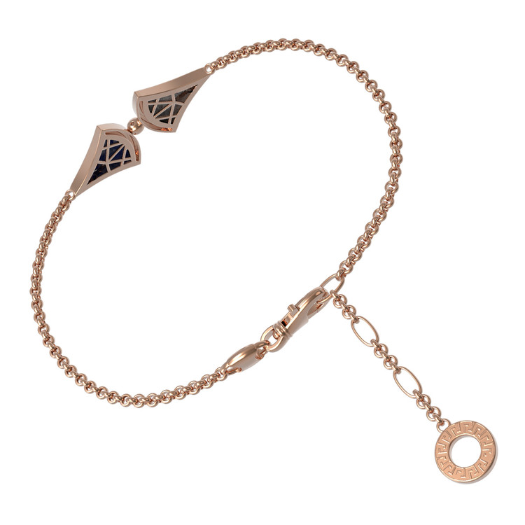 Браслет из золота c лазуритом и перламутром