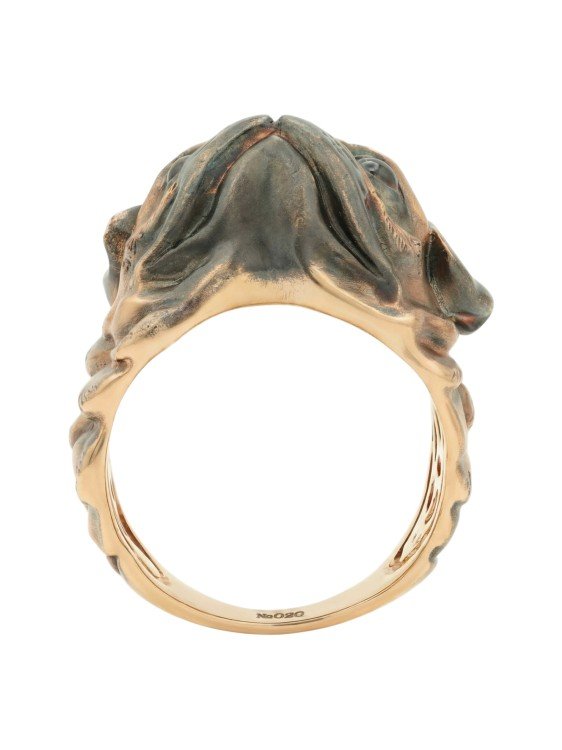 Кольцо из золота c эмаль