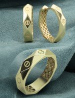 Кольцо из лимонного золота 585 пробы