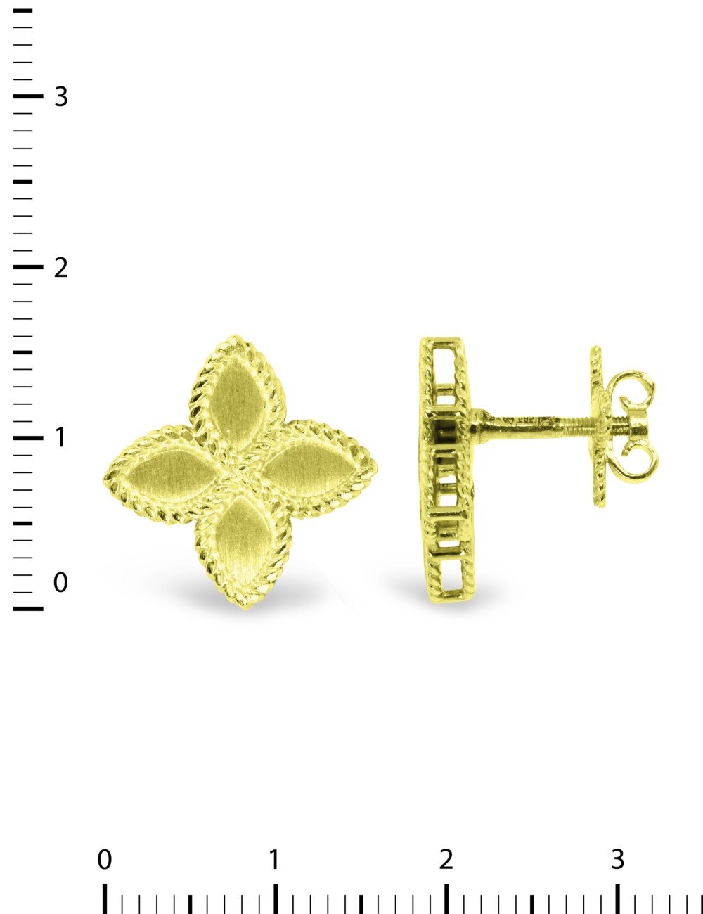 Серьги из лимонного золота 585 пробы