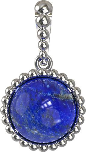 Подвеска из белого золота c лазуритом