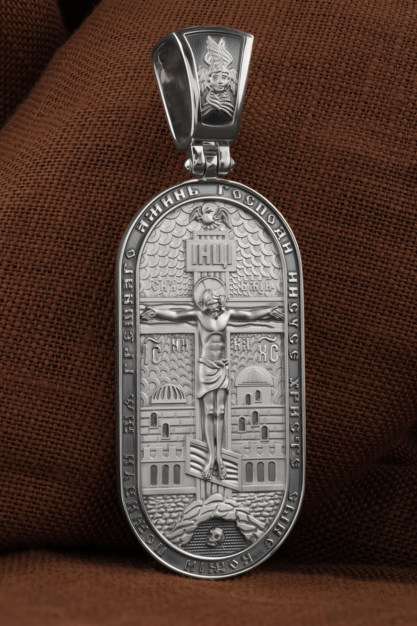 Образок из белого золота