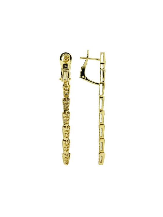 Серьги из лимонного золота c бриллиантами