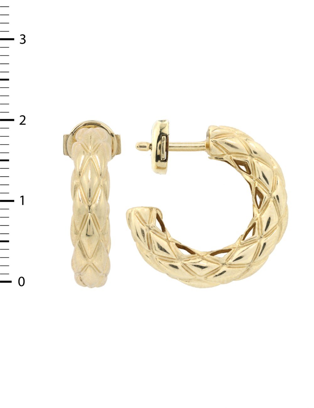 Серьги из лимонного золота 585 пробы