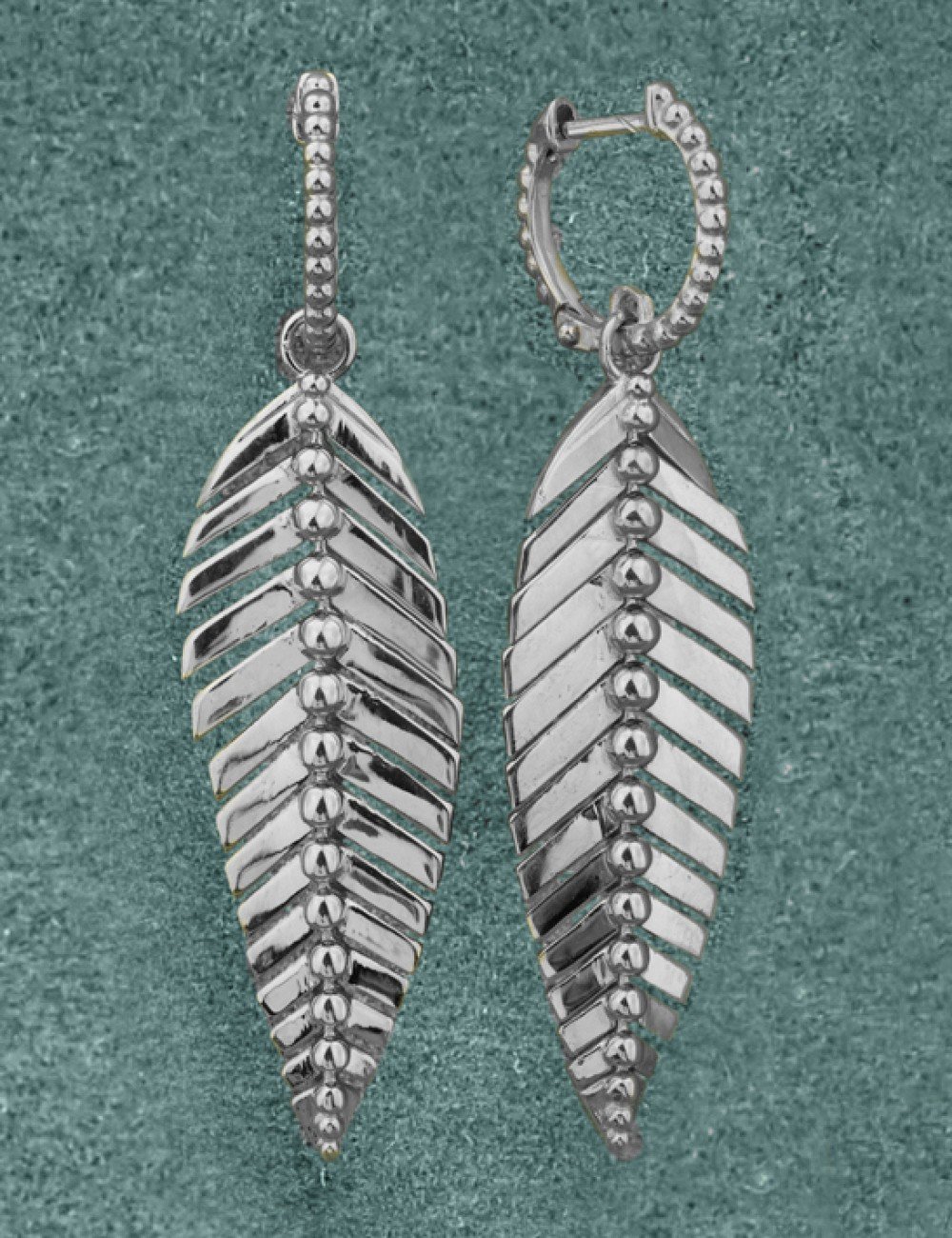 Серьги из белого золота 585 пробы