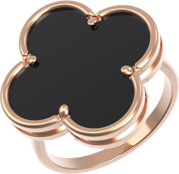 Кольцо из золота c ониксом