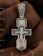 Крест из белого золота 585 пробы