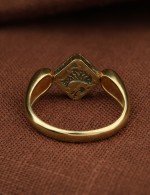Кольцо из зелёного золота 585 пробы