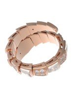 Кольцо из золота 585 пробы c бриллиантами и перламутром