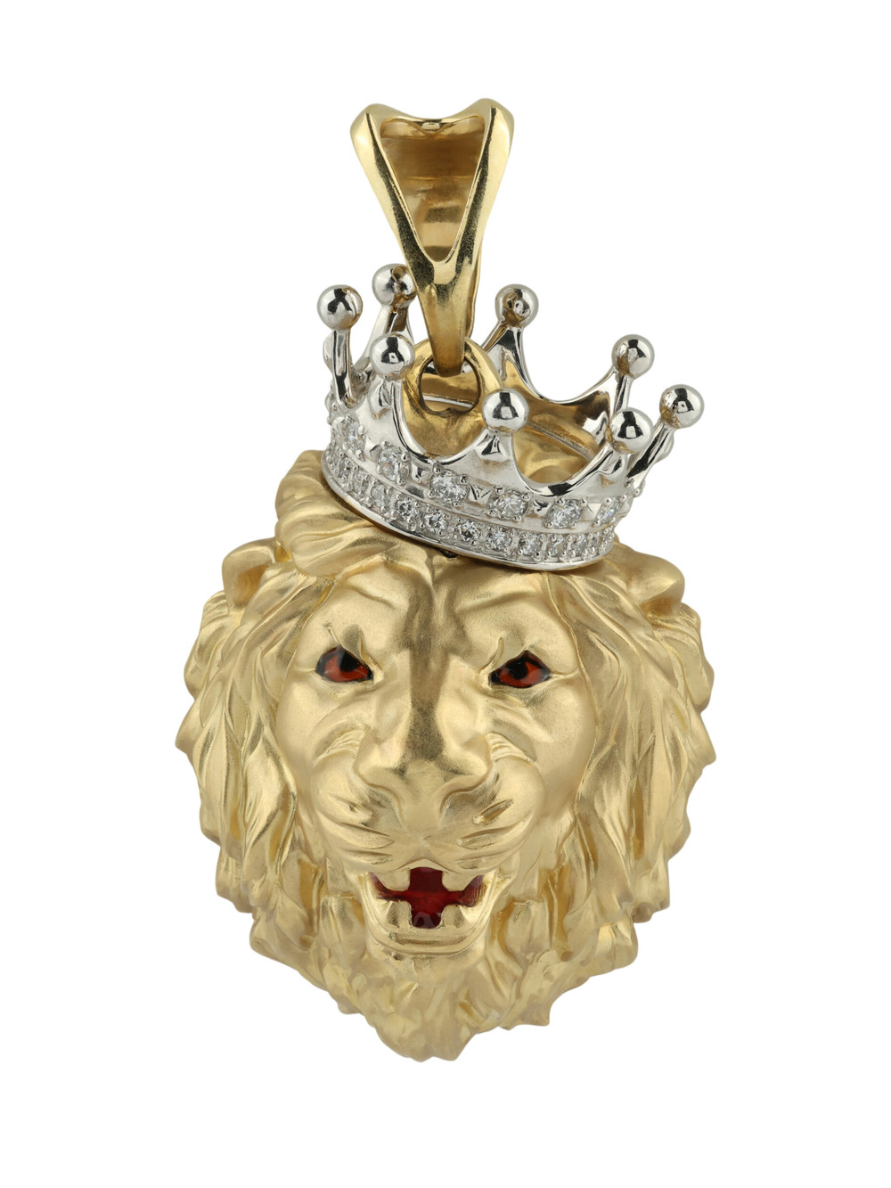 Подвеска из лимонного золота c эмаль и бриллиантами