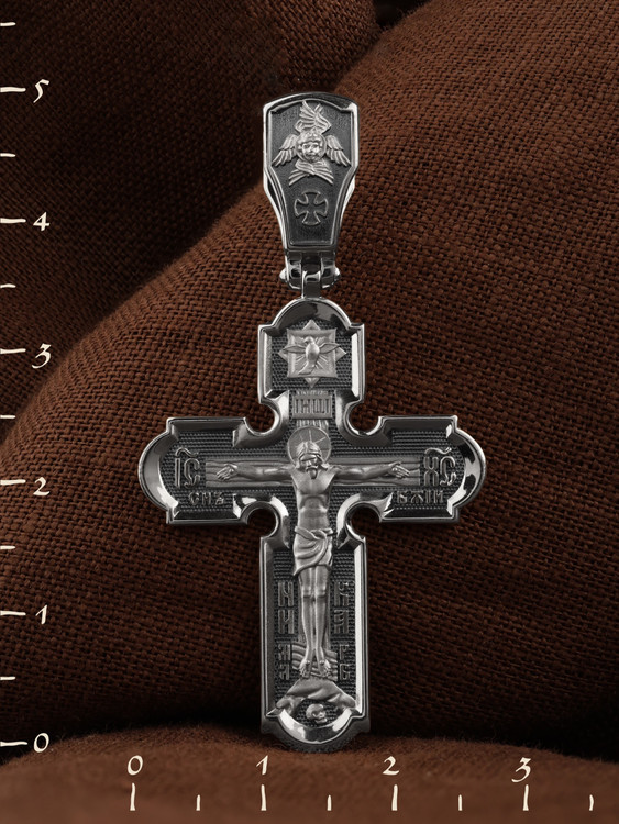 Крест из белого золота