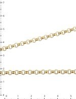 Цепь из лимонного золота 585 пробы