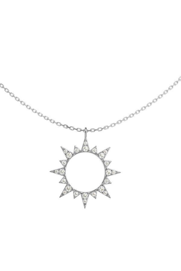 Колье из белого золота c бриллиантами