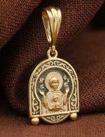 Образок из лимонного золота 585 пробы