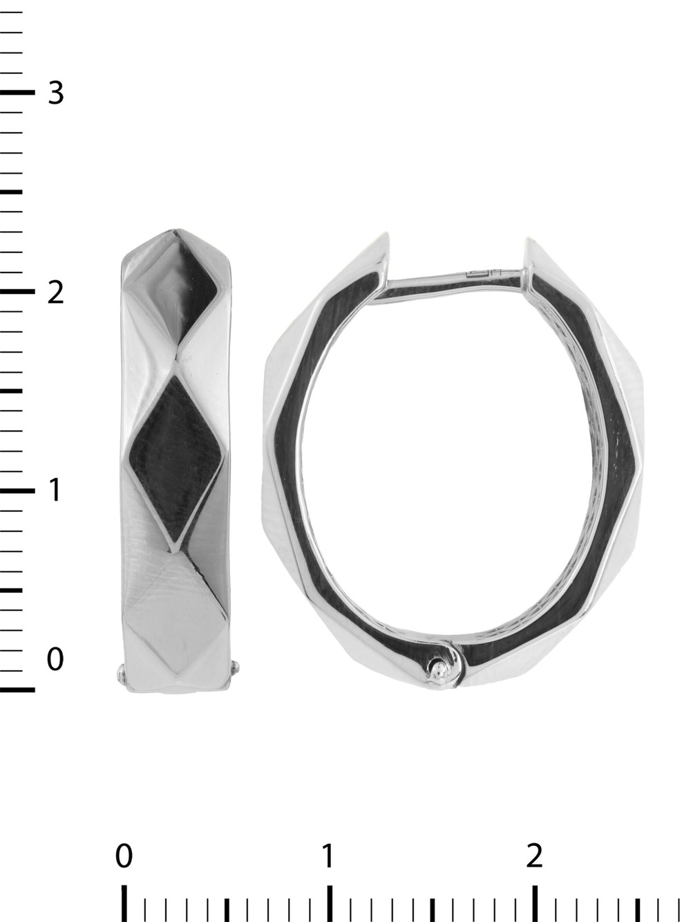 Серьги из белого золота