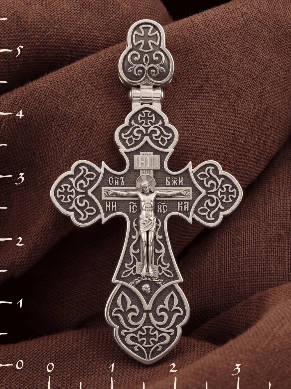 Крест из белого золота