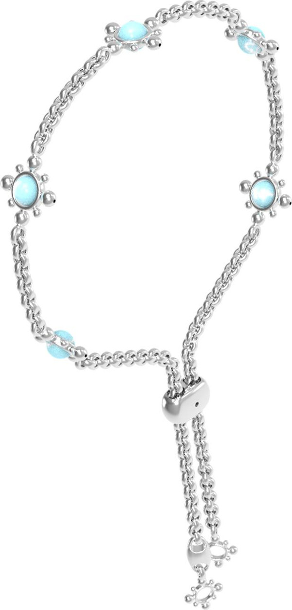 Браслет из белого золота c бирюзой