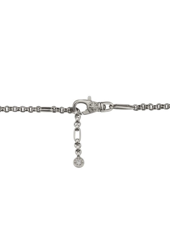 Браслет из белого золота c бриллиантами, ониксом и перламутром