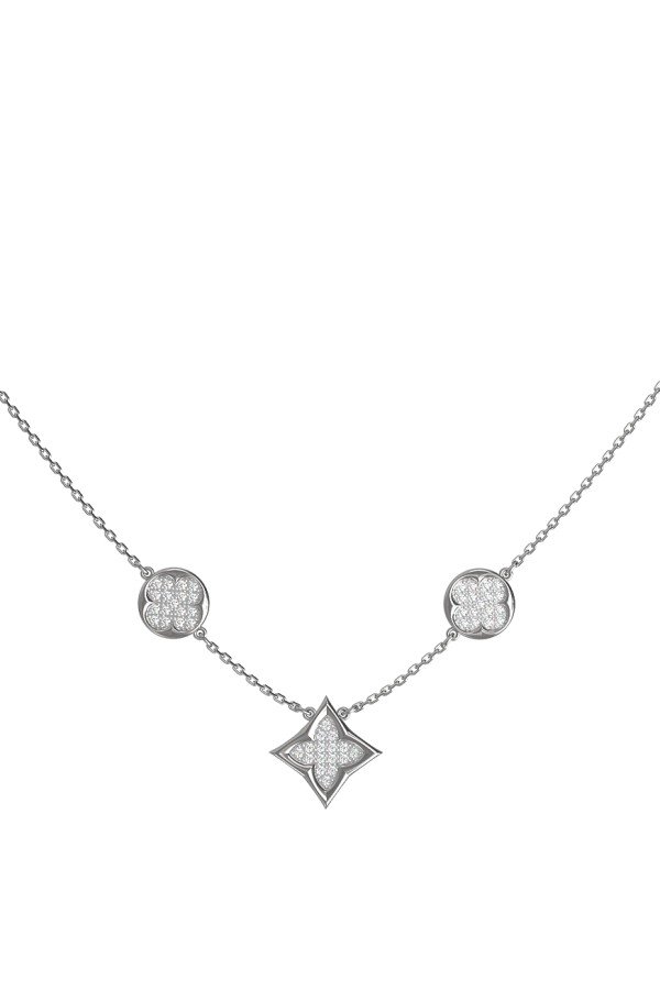 Колье из белого золота c бриллиантами