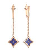 Серьги из золота 585 пробы c лазуритом