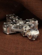 Крест из серебра 925 пробы c эбеновым деревом