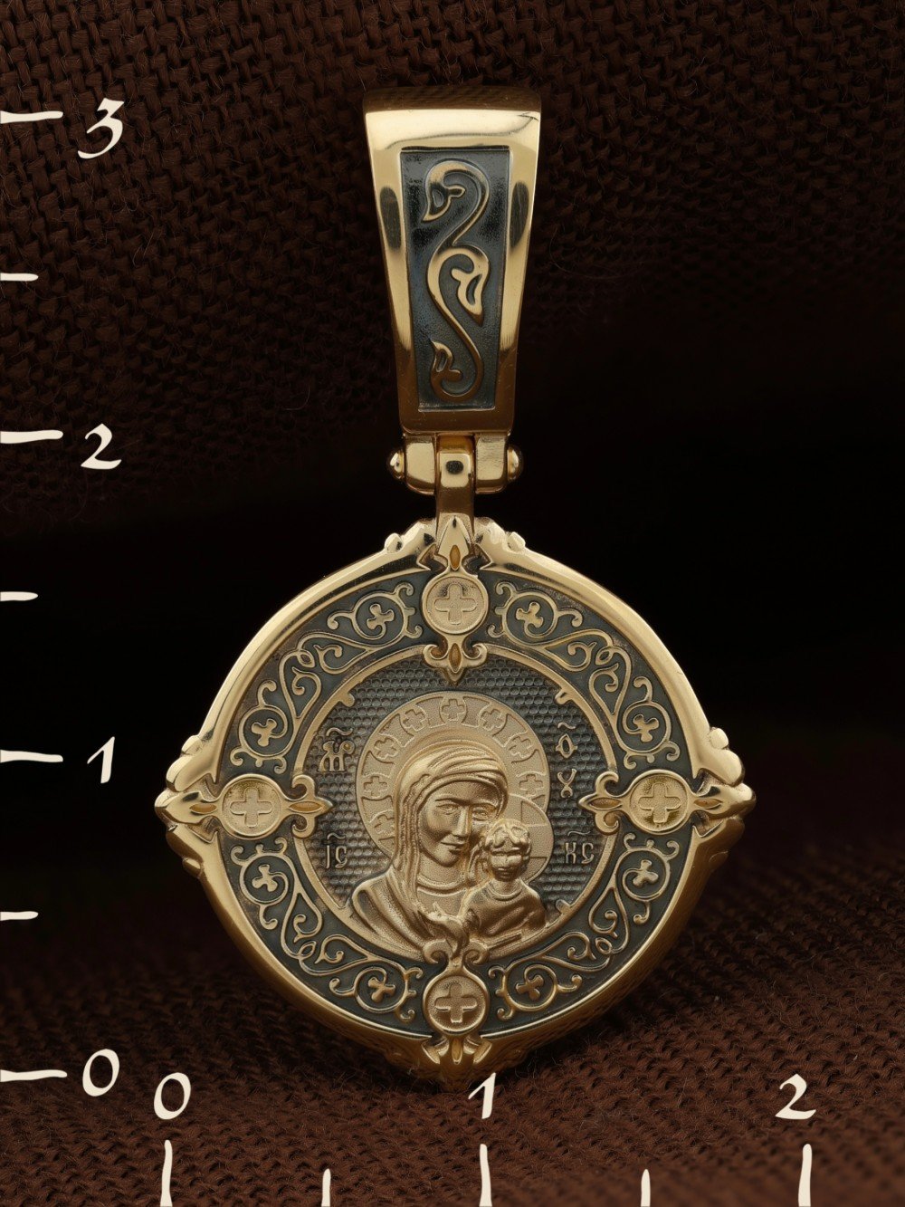 Образок из лимонного золота