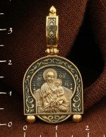 Образок из лимонного золота 585 пробы