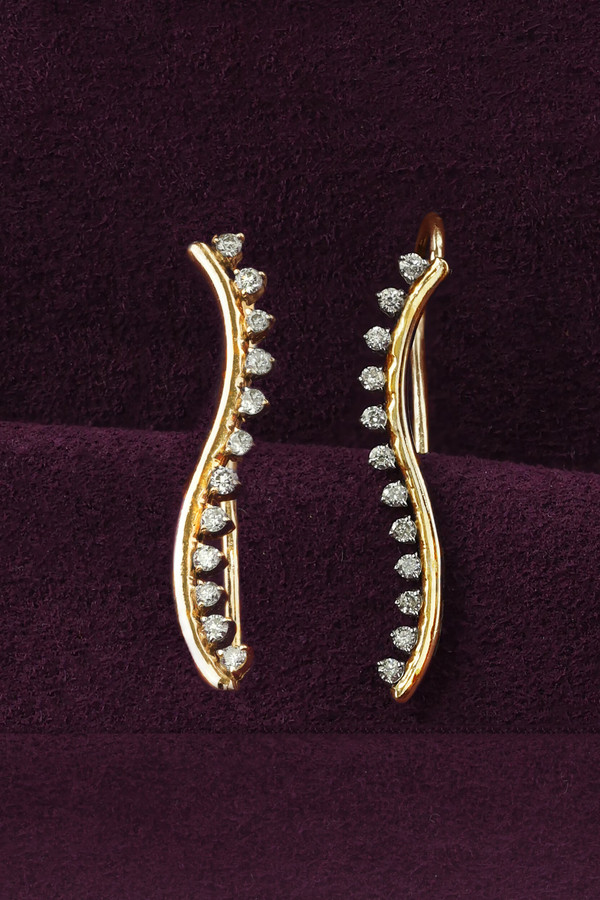 Серьги из золота c бриллиантами