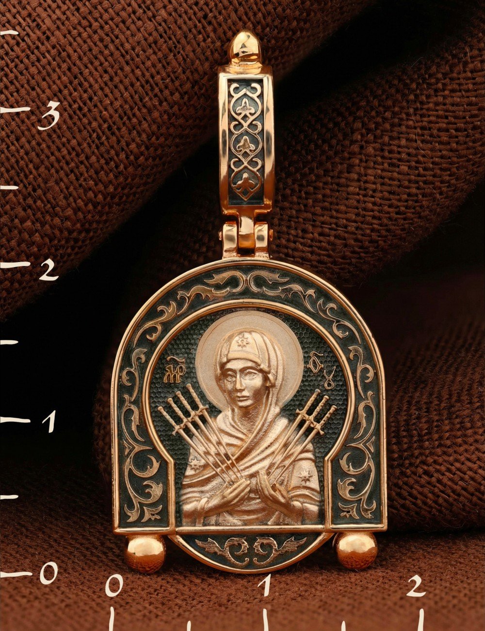 Образок из золота 585 пробы