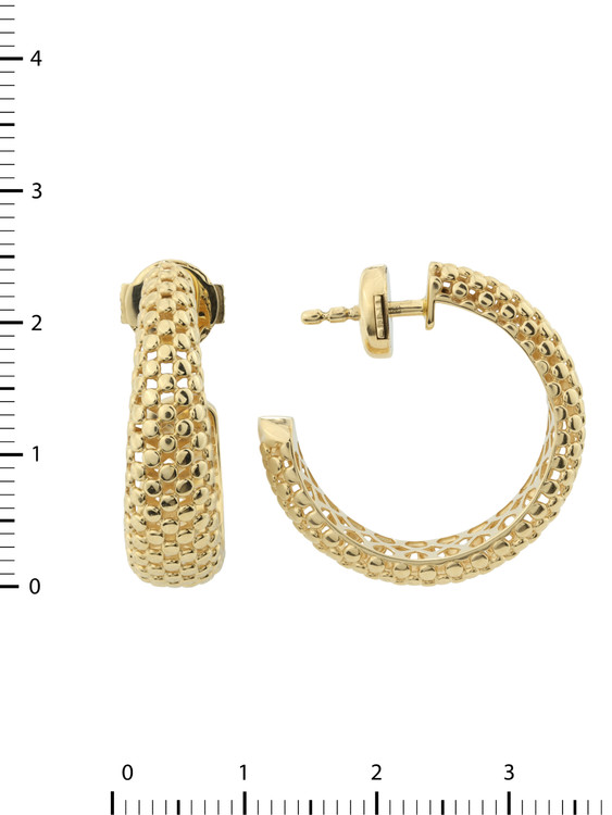 Серьги из лимонного золота