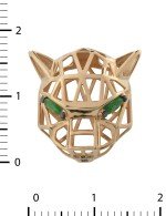 Подвеска из золота 585 пробы c изумрудом